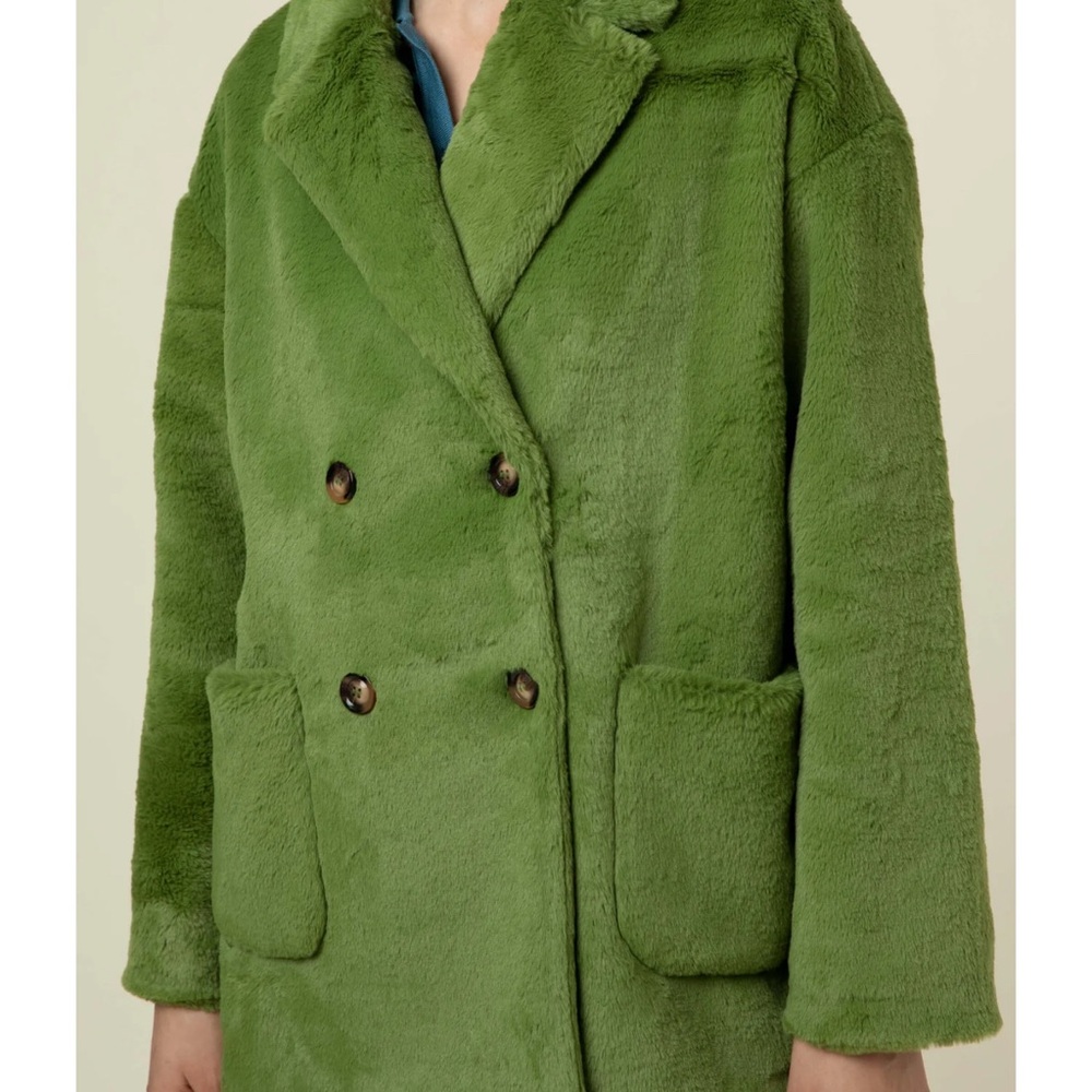 FRNCH kAKi Faux Fur Jacket